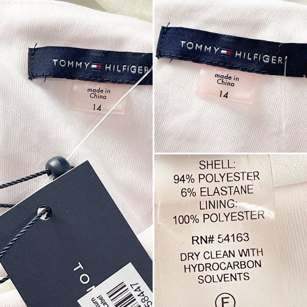 NEW Tommy Hilfiger Ponte Colorblock Shift Sheath Dress Sleeveless Women’s Sz 14 - Picture 6 of 6